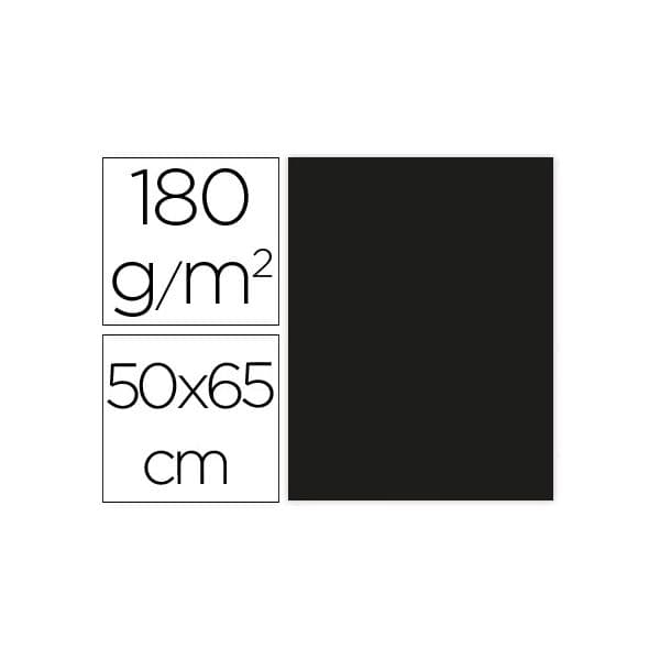Liderpapel Cartolina 50X65cm 180Grs 25un. Preta - CX66