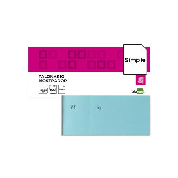 LiderPapel Bloco de Talões 1/3 Sky Azul - TL03