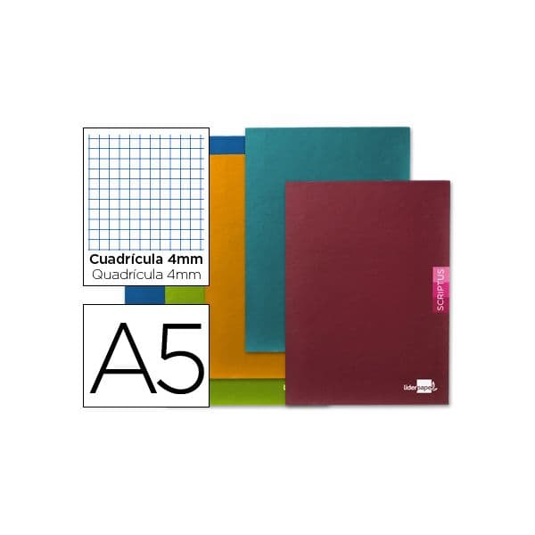 Liderpapel Caderno DIN A5 Scriptus Quadriculado 4mm 48 Fls - LB17