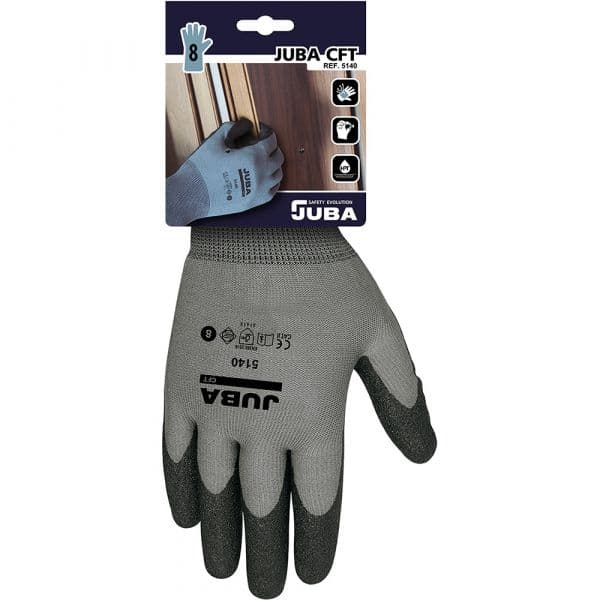 Juba Luvas de Jardinagem sem Costuras de Nylon/pvc Tamanho 10 - ELK80910