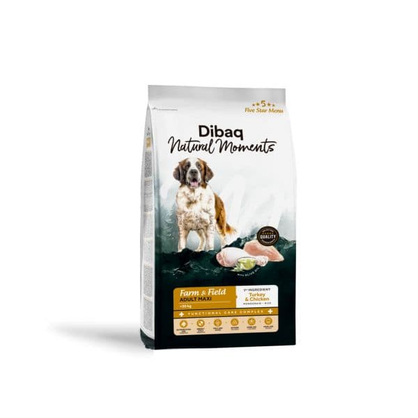 Dingo Natural Moments 5 Estrelas Maxi Adult Peru e Frango 12kg