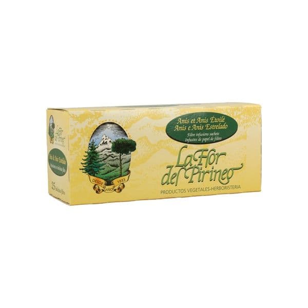 Flor Pirineo Infusão de Anis Verde e Estrela de Anis 25 Saquetas