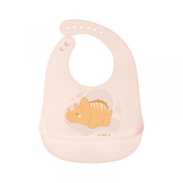 Saro Babete de Silicone Party Bege
