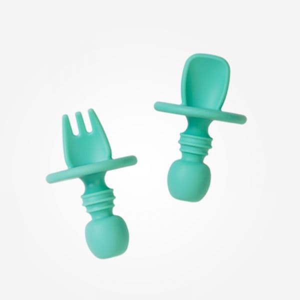 Saro Conjunto de Talheres de Iniciação Anti Asfixia Verde - SARO17471