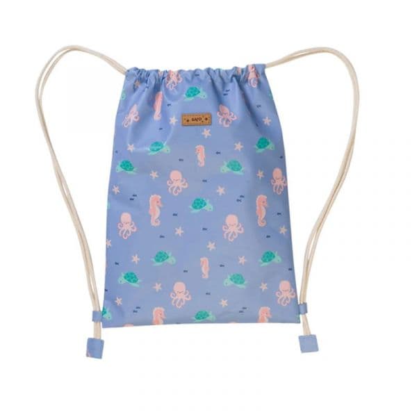 Saro Mochila Saco Ocean Life Azul