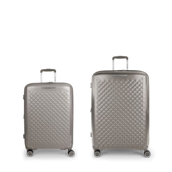 Gabol Mala Com Rodinhas Queens Spinner Tsa Expandable 182.1l 2 Unidades Champagne One Size