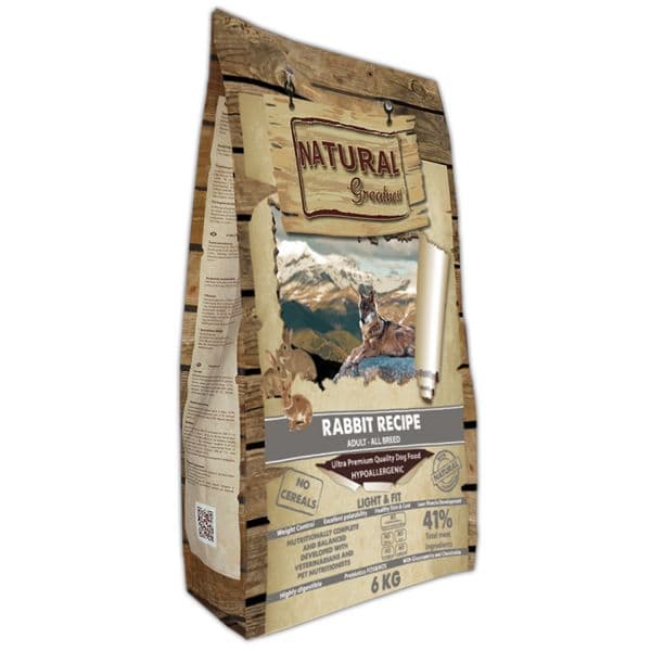 Natural Greatness Adult Light & Fit Rabbit Dog 6Kg