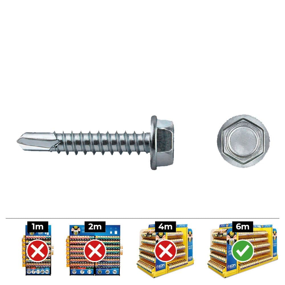 Celo Caixa 250 Uni. Ponta Broca Hexagonal Din/ref 7504K 6,3x19 Galvanizado - ELK17394