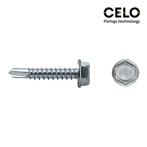 Celo Caixa 250 Uni. Ponta Broca Hexagonal Din/ref 7504K 6,3x25 Galvanizado - ELK17388