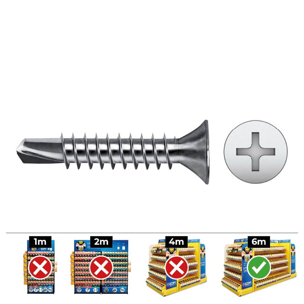 Celo Caixa 250 Uni. Ponta Broca Escariado Philips Din/ref 7504P 4,8X25 Galvanizado - ELK17297
