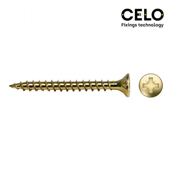 Celo Caixa 250 Uni. Parafuso para Madeira Escariador Pozi Din/ref Vlox 6x40 Bicrom.+lubr. - 17338