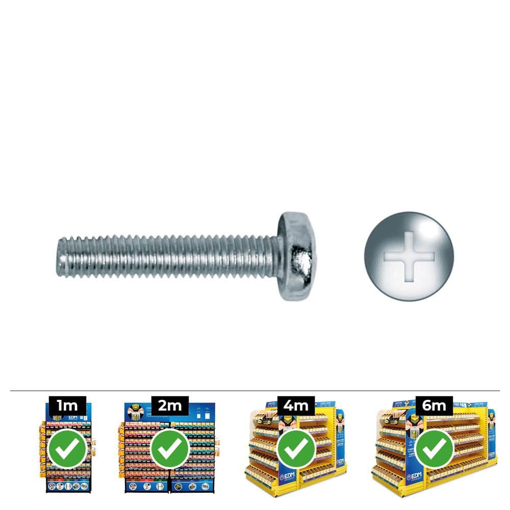 Celo Caixa 150UN Parafuso Metrico Cabeça de Queijo Philips Din/ref 7985 5X40 Zincado - ELK17108