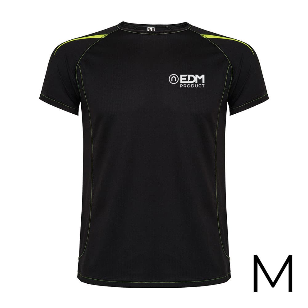 *merchandising* t-shirt desporto preta tamanho-m roly edm