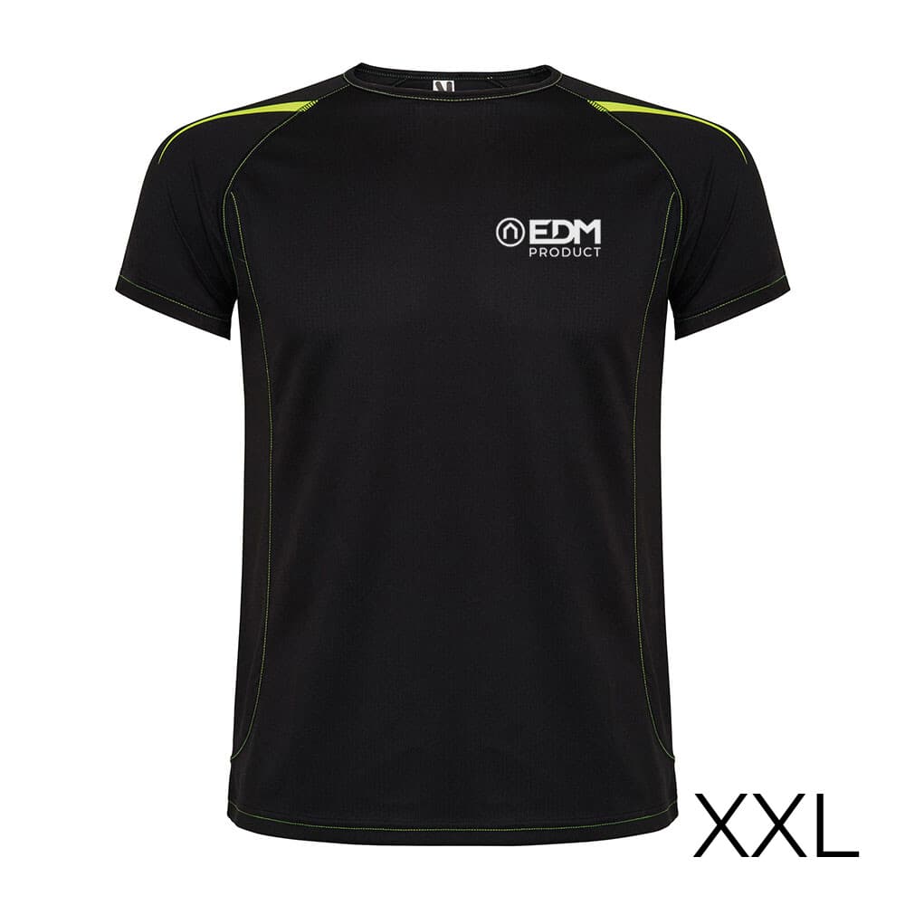 *merchandising* t-shirt desporto preta tamanho-xxl roly edm