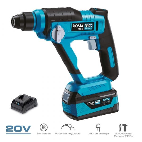 Koma Tools Berbequim 20V com Bateria e Carregador Pro Series Battery
