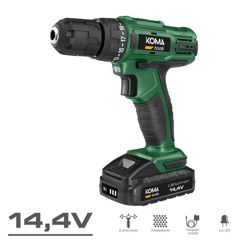 Koma Tools Berbequim Aparafusador Bateria 14.4 1500mAh 700RPM