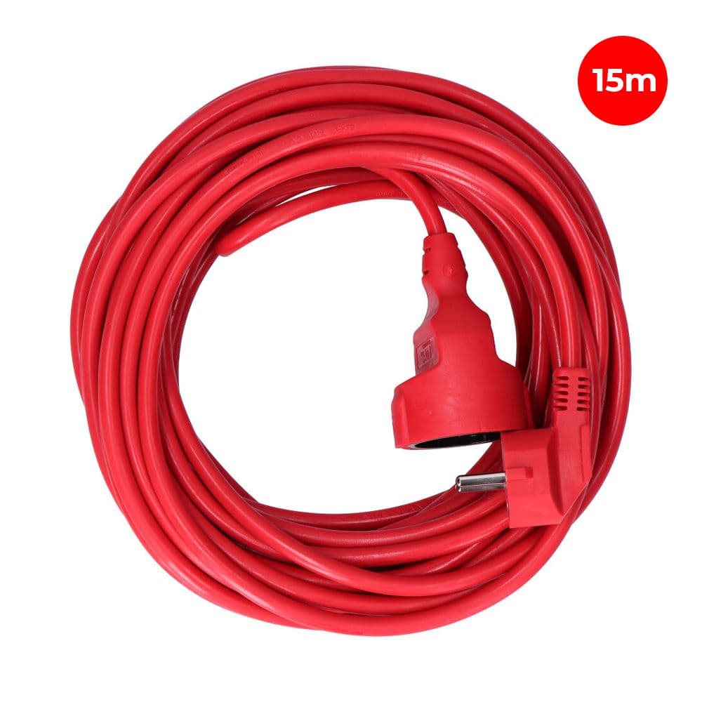 EDM Extensão da Mangueira 15M 3X1,5 Flexível Vermelho - 840001036