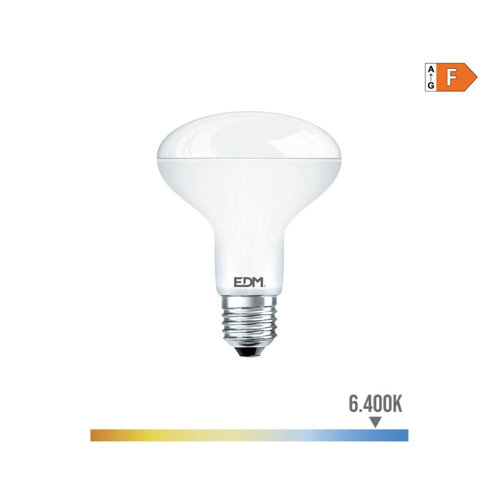 LÂMPADA REFLETORA LED R90 E27 12W 1154LM 6400K LUZ FRIA Ø9X12,1CM