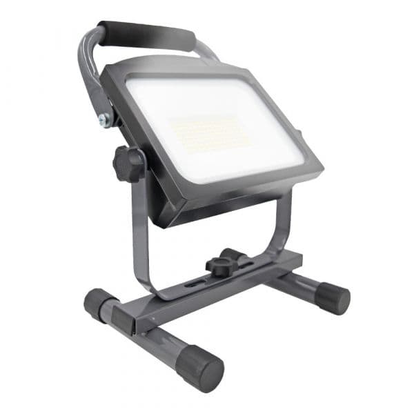 EDM Projetor LED Recarregável 36118 50W 5000 Lúmens 6500K Preto