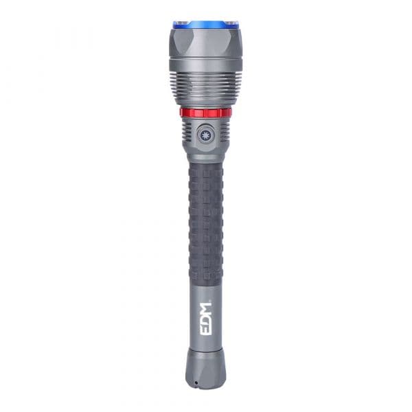 EDM Lanterna LED de Mão Portátil 18.000lm Preto 36170