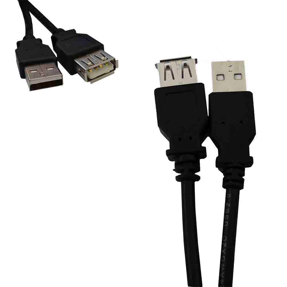 Cabo usb 2.0 macho - femea 5m