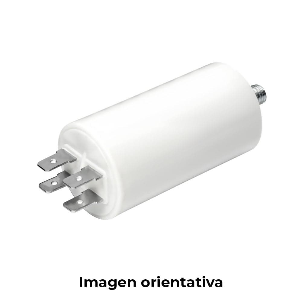 CONDENSADOR DE ARRANQUE MKA 10MF 5% 450V Ø3,4X7CM COM ROSCA M8 E