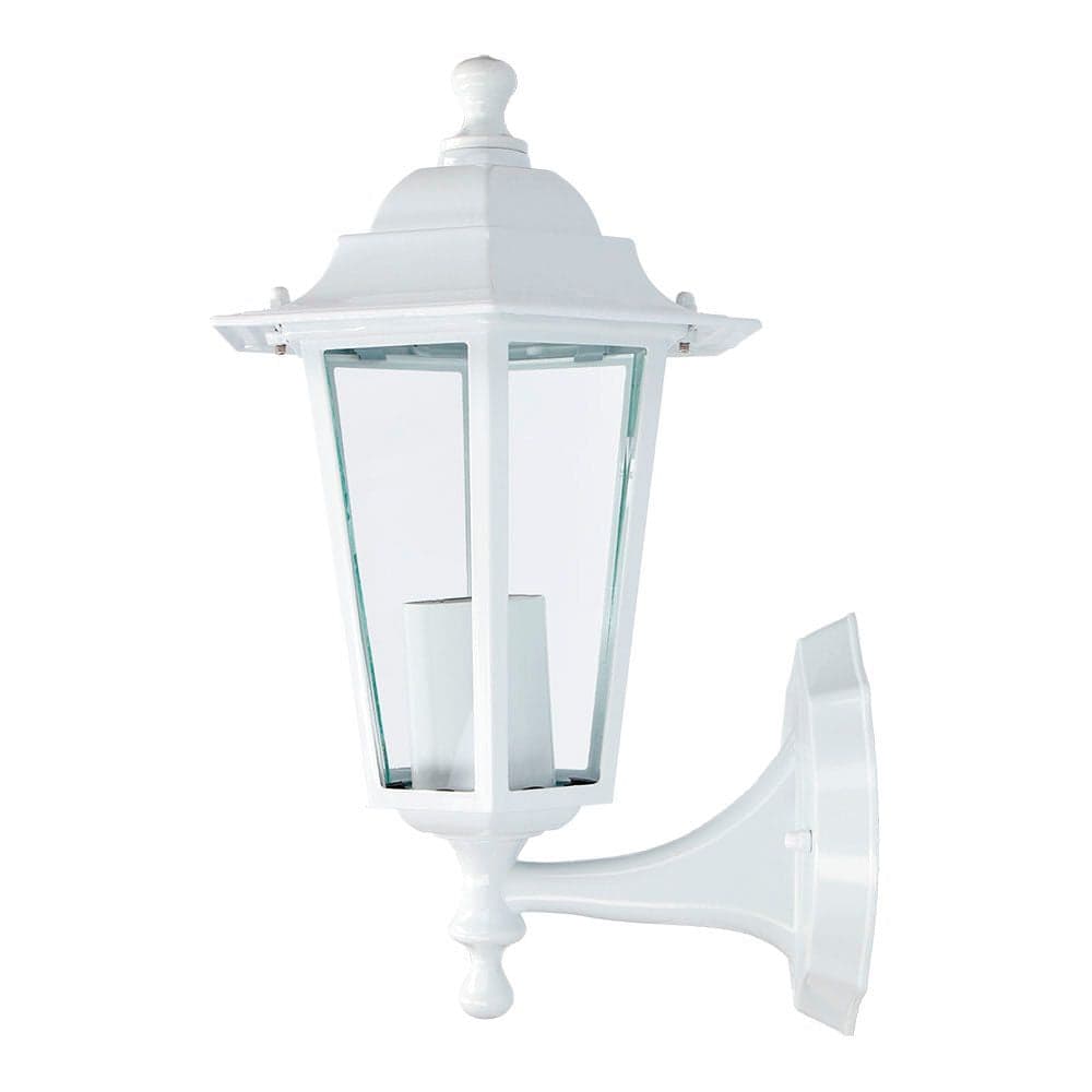 EDM Candeeiro de Parede "farol" em Alumínio Branco Modelo Zurich Medidas: 34X17X11cm - ELK73402