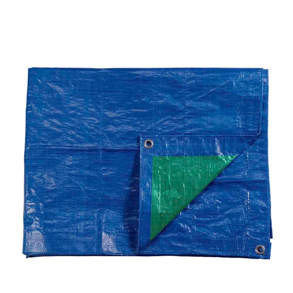 EDM Toldo Dupla Face 4x6m Azul/Verde 90g/m² Polietileno