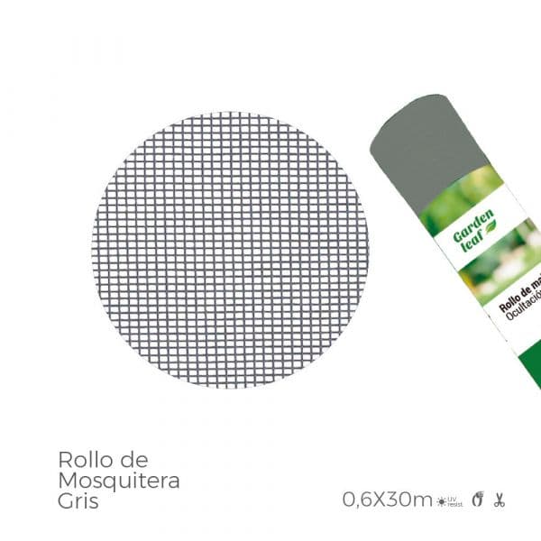 EDM Rede Mosquiteira Fibra de Vidro Cinzento 0,60x30m 75870