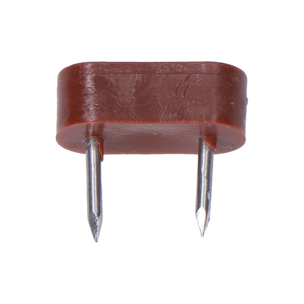 EDM Pack 6 Unid. Limitador Armário 2 Pontas 7x18mm Castanho - 85356