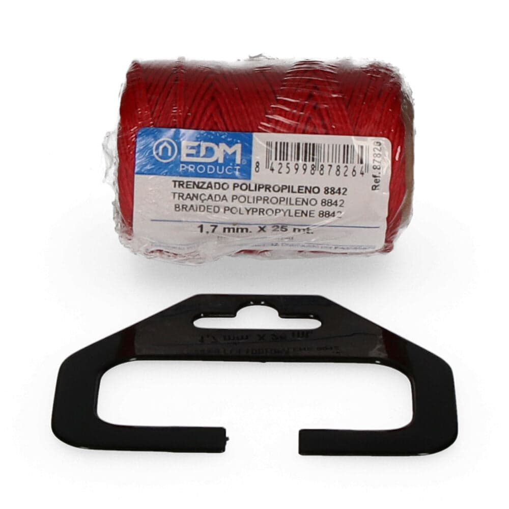 EDM Bobina Trenzada Polipropileno 8842 25Mts Rojo