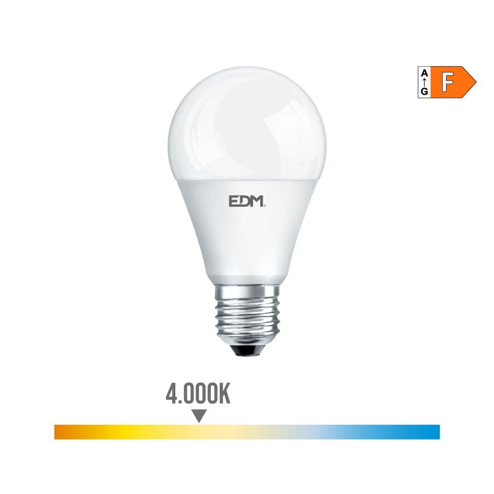 EDM Lâmpada Led E27 7w 580lm 4000k Luz Neutra - EDM98347