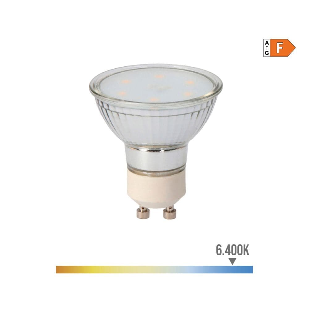 EDM Lampada Dicroica Vidro LED GU10 5W 400 Lm 6400K Luz Fria - ELK98711