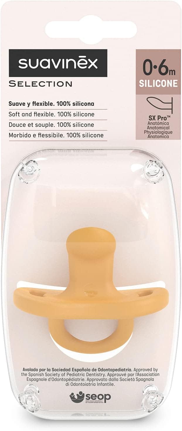 Suavinex Chupeta SX Pro Anatómica Silicone 0-6 meses Amarela