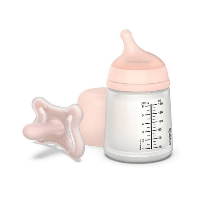 Suavinex Conjunto Zerø.Zerø Biberão 180 ml + Chupeta 2-2M Fair
