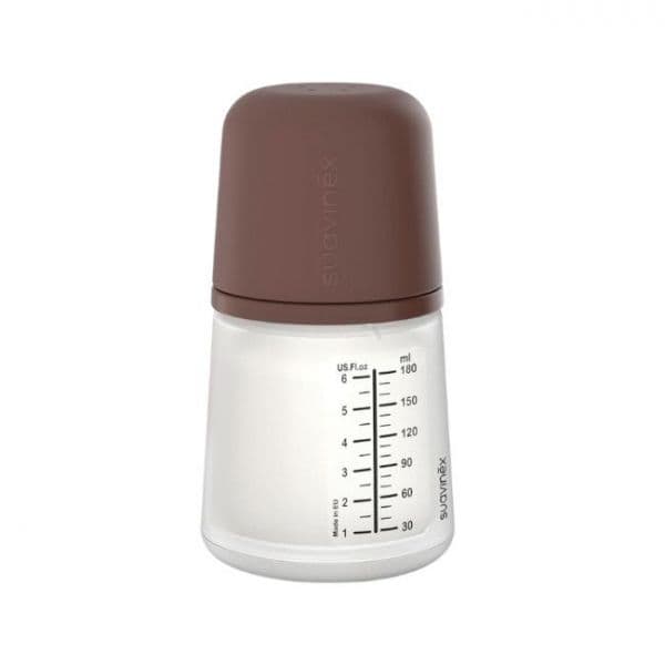 Suavinex Biberão Silicone ZeroZero Anti-Cólicas Fluxo Adaptável +0m Deep 180ml