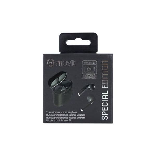 Muvit Auriculares Bluetooth TWS Special Black