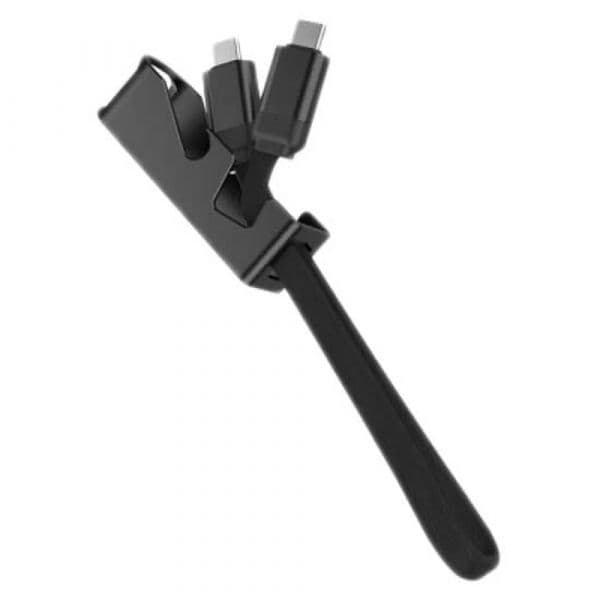 MUVIT FOR CHANGE Kit Cabo Multiconector USB-C 60W Chaveiro e Cabo USB Multiconector MC167-RA-A Preto