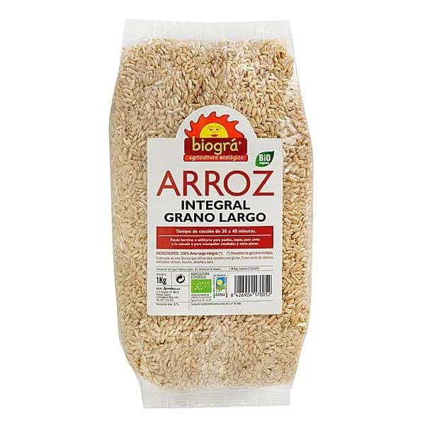 Biográ Arroz Integral de Grão Longo Bio 500 g