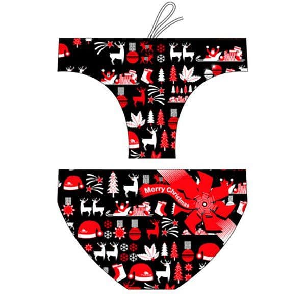 Turbo Christmas Swimming Brief Preto S Homem