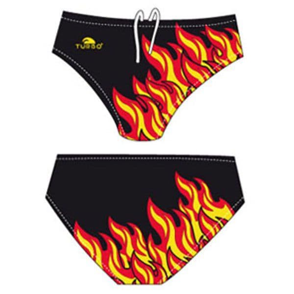 Turbo Spain Flames Swimming Brief Preto 3XL Homem