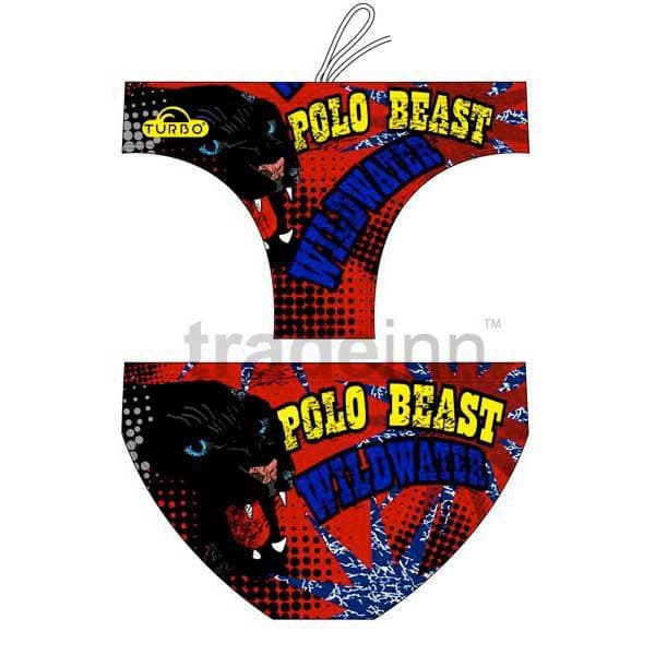 Turbo Polo Beast Swimming Brief Colorido 5XL Homem