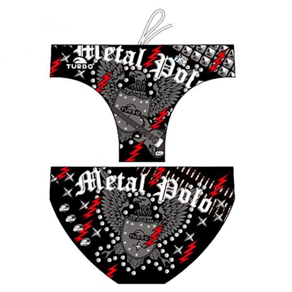 Turbo Limited Edition Metal Polo Swimming Brief Preto 3XL Homem