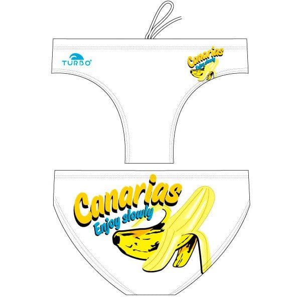 Turbo Banana Enjoy Slowly Waterpolo Swimming Brief Branco XL Homem