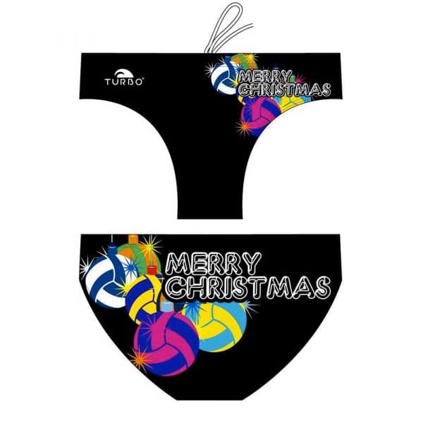 Turbo Christmas Ball Swimming Brief Preto 5XL Homem