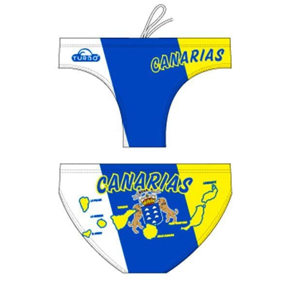 Turbo Canarias Shield Swimming Brief Amarelo,Branco,Azul 4XL Homem