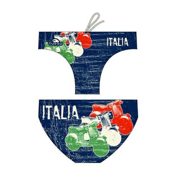 Turbo Italy Moto 2014 Swimming Brief Azul 3XL Homem