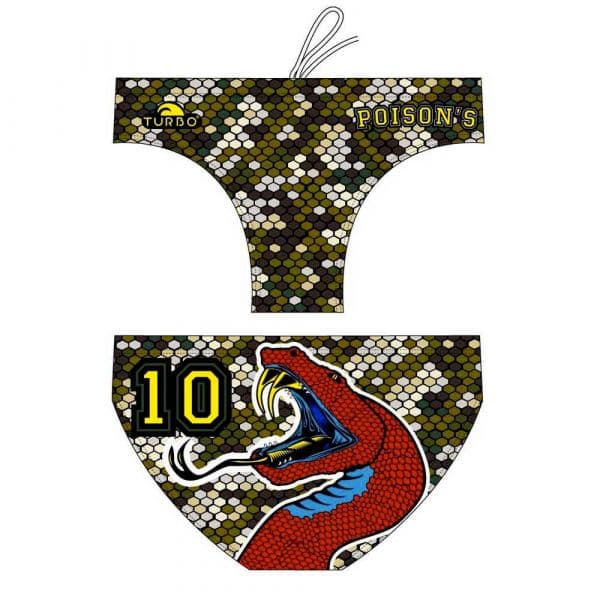 Turbo Snake Swimming Brief Colorido 4XL Homem