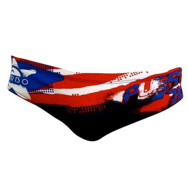 Turbo Puerto Rico Swimming Brief Vermelho,Preto XL Homem
