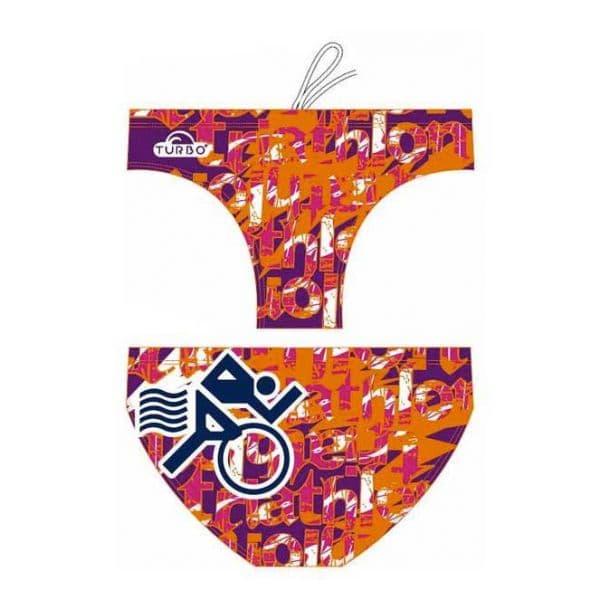 Turbo Multi Triathlon Swimming Brief Laranja XL Homem